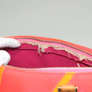 LOUIS VUITTON Monogram Vernis Fluo Houston Hand Bag Orange M91935 Auth 131452-9