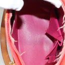 LOUIS VUITTON Monogram Vernis Fluo Houston Hand Bag Orange M91935 Auth 131452-10