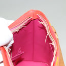 LOUIS VUITTON Monogram Vernis Fluo Houston Hand Bag Orange M91935 Auth 131452-23