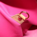 LOUIS VUITTON Monogram Vernis Fluo Houston Hand Bag Orange M91935 Auth 131452-12