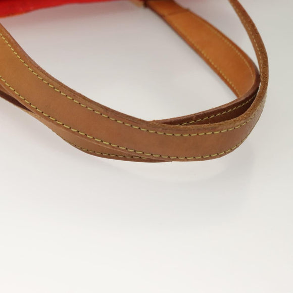 LOUIS VUITTON Monogram Vernis Fluo Houston Hand Bag Orange M91935 Auth 131452