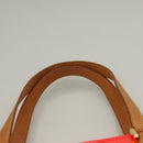 LOUIS VUITTON Monogram Vernis Fluo Houston Hand Bag Orange M91935 Auth 131452-14