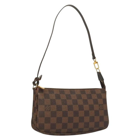 LOUIS VUITTON Damier Ebene Pochette Accessoires Pouch N41206 LV Auth 131454