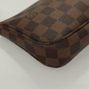 LOUIS VUITTON Damier Ebene Pochette Accessoires Pouch N41206 LV Auth 131454-9