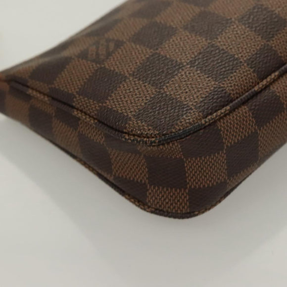 LOUIS VUITTON Damier Ebene Pochette Accessoires Pouch N41206 LV Auth 131454