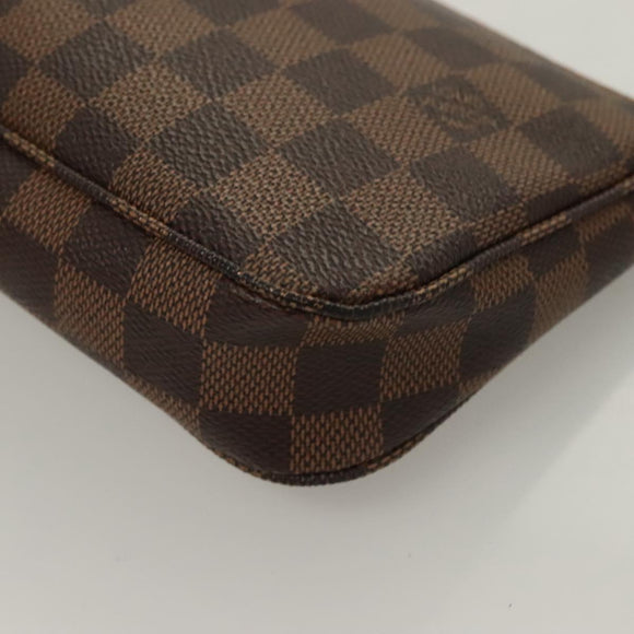 LOUIS VUITTON Damier Ebene Pochette Accessoires Pouch N41206 LV Auth 131454