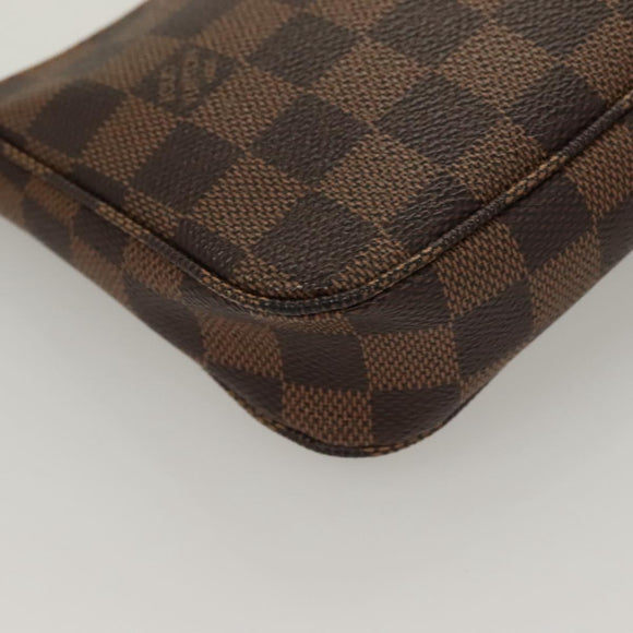LOUIS VUITTON Damier Ebene Pochette Accessoires Pouch N41206 LV Auth 131454