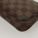 LOUIS VUITTON Damier Ebene Pochette Accessoires Pouch N41206 LV Auth 131454-16