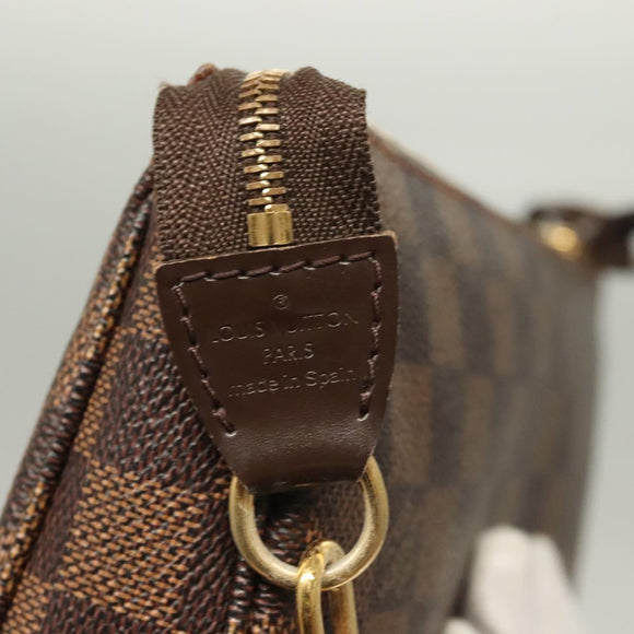 LOUIS VUITTON Damier Ebene Pochette Accessoires Pouch N41206 LV Auth 131454