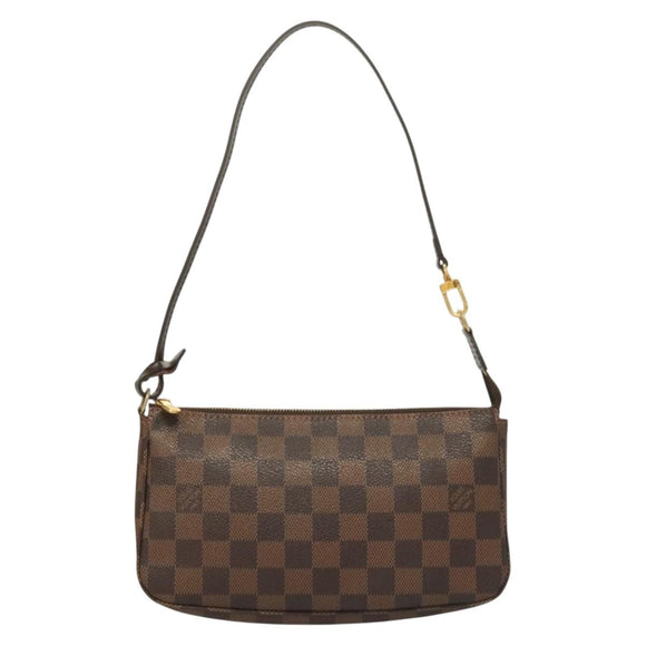 LOUIS VUITTON Damier Ebene Pochette Accessoires Pouch N41206 LV Auth 131454