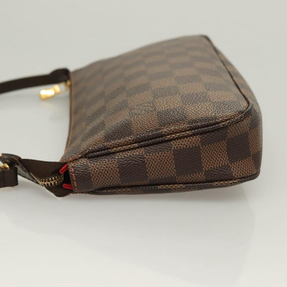 LOUIS VUITTON Damier Ebene Pochette Accessoires Pouch N41206 LV Auth 131454