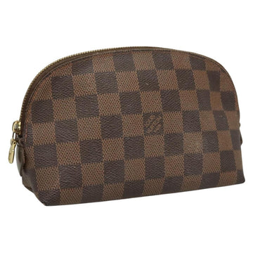 LOUIS VUITTON Damier Ebene Pochette Cosmetic PM Pouch N47516 LV Auth 131456