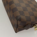 LOUIS VUITTON Damier Ebene Pochette Cosmetic PM Pouch N47516 LV Auth 131456-16