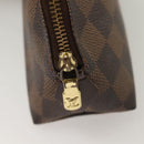 LOUIS VUITTON Damier Ebene Pochette Cosmetic PM Pouch N47516 LV Auth 131456-8