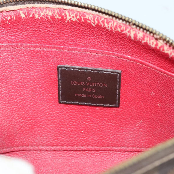 LOUIS VUITTON Damier Ebene Pochette Cosmetic PM Pouch N47516 LV Auth 131456