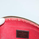 LOUIS VUITTON Damier Ebene Pochette Cosmetic PM Pouch N47516 LV Auth 131456-9