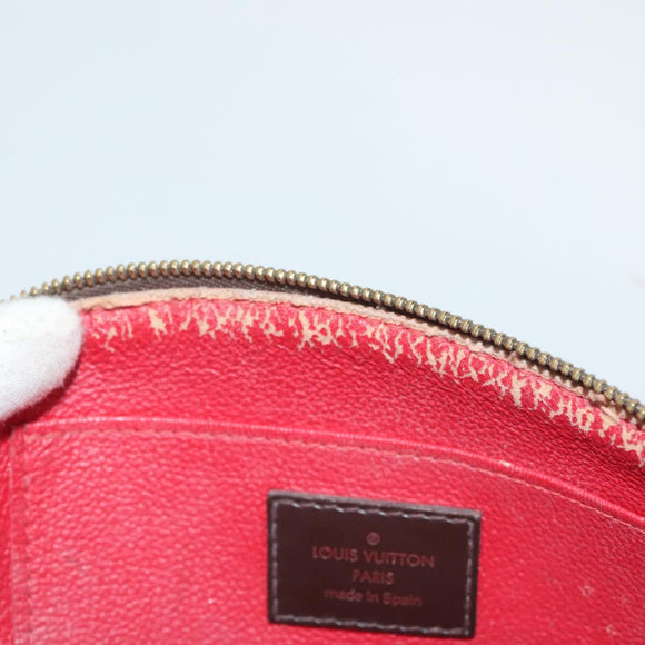 LOUIS VUITTON Damier Ebene Pochette Cosmetic PM Pouch N47516 LV Auth 131456