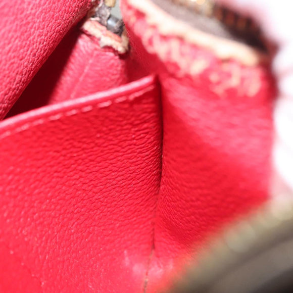 LOUIS VUITTON Damier Ebene Pochette Cosmetic PM Pouch N47516 LV Auth 131456