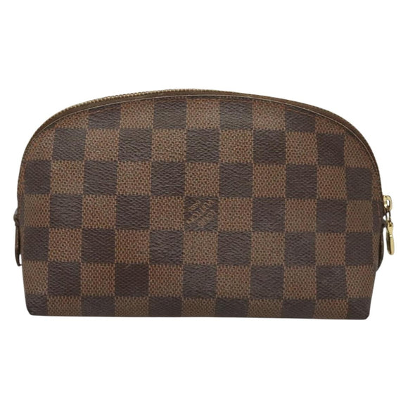 LOUIS VUITTON Damier Ebene Pochette Cosmetic PM Pouch N47516 LV Auth 131456