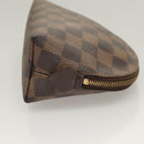 LOUIS VUITTON Damier Ebene Pochette Cosmetic PM Pouch N47516 LV Auth 131456-3