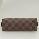 LOUIS VUITTON Damier Ebene Pochette Cosmetic PM Pouch N47516 LV Auth 131456-6