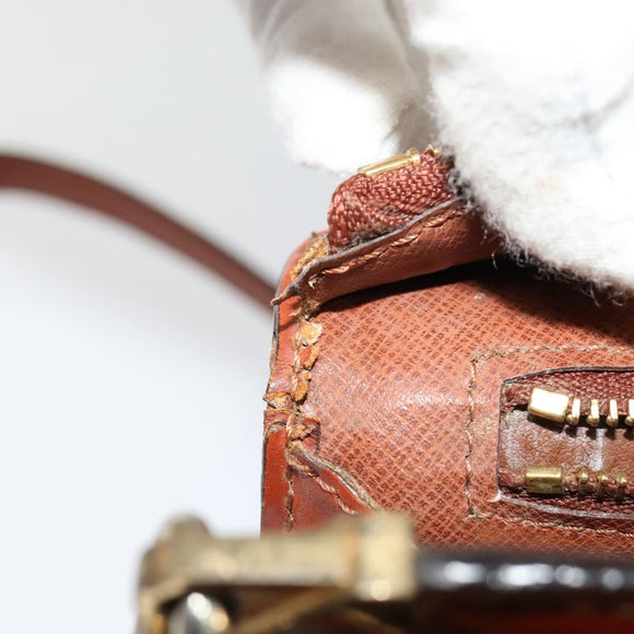 LOUIS VUITTON Epi Angian Clutch Bag Brown M52113 LV Auth 131458