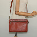 LOUIS VUITTON Epi Angian Clutch Bag Brown M52113 LV Auth 131458-26