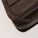 Salvatore Ferragamo Gancini Hand Bag Leather 2way Brown Gold Auth 131461-16