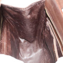 Salvatore Ferragamo Gancini Hand Bag Leather 2way Brown Gold Auth 131461-19