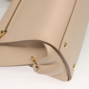 Salvatore Ferragamo Gancini Sofia Hand Bag Leather 2way Beige Gold Auth 131462-17