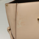 Salvatore Ferragamo Gancini Sofia Hand Bag Leather 2way Beige Gold Auth 131462-21