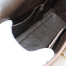 Salvatore Ferragamo Gancini Sofia Hand Bag Leather 2way Beige Gold Auth 131462-11