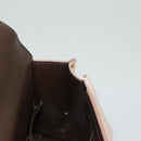 Salvatore Ferragamo Gancini Sofia Hand Bag Leather 2way Beige Gold Auth 131462-22