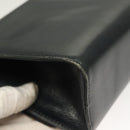 Salvatore Ferragamo Gancini Shoulder Bag Leather Navy Gold Auth 131463-16