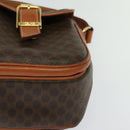 CELINE Macadam Canvas Hand Bag PVC Leather 2way Brown Gold Auth 131464-16