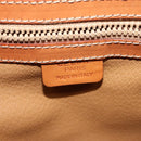 CELINE Macadam Canvas Hand Bag PVC Leather 2way Brown Gold Auth 131464-20