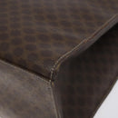 CELINE Macadam Canvas Shoulder Bag PVC Leather Brown Gold Auth 131465-16