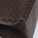 CELINE Macadam Canvas Shoulder Bag PVC Leather Brown Gold Auth 131465-17