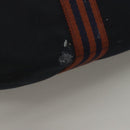 HERMES Fourre Tout GM Hand Bag Canvas Navy Silver Auth 131468-6