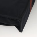 HERMES Fourre Tout GM Hand Bag Canvas Navy Silver Auth 131468-15