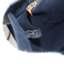 HERMES Fourre Tout GM Hand Bag Canvas Navy Silver Auth 131468-18