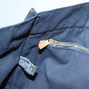 HERMES Fourre Tout GM Hand Bag Canvas Navy Silver Auth 131468-21