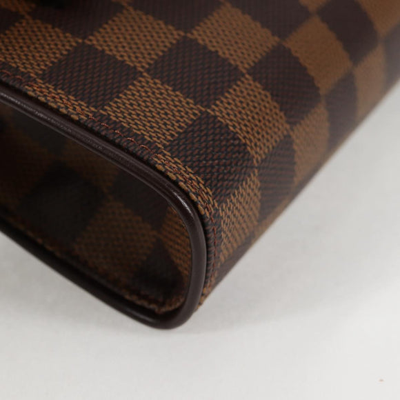 LOUIS VUITTON Damier Ebene Pochette Florentine Waist Bag N51856 LV Auth 131472V
