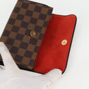 LOUIS VUITTON Damier Ebene Pochette Florentine Waist Bag N51856 LV Auth 131472V-8