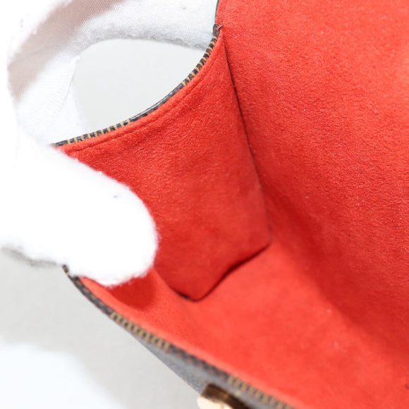 LOUIS VUITTON Damier Ebene Pochette Florentine Waist Bag N51856 LV Auth 131472V