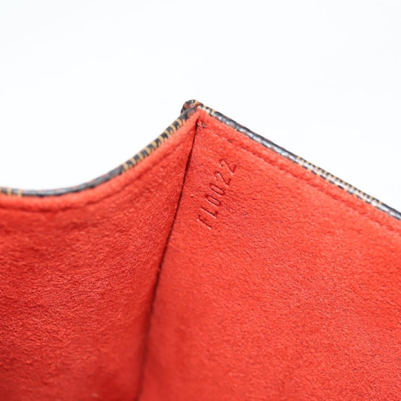 LOUIS VUITTON Damier Ebene Pochette Florentine Waist Bag N51856 LV Auth 131472V