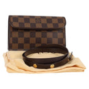 LOUIS VUITTON Damier Ebene Pochette Florentine Waist Bag N51856 LV Auth 131472V-12