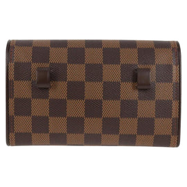 LOUIS VUITTON Damier Ebene Pochette Florentine Waist Bag N51856 LV Auth 131472V - 0
