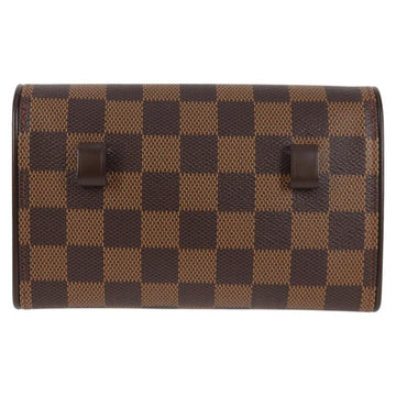 LOUIS VUITTON Damier Ebene Pochette Florentine Waist Bag N51856 LV Auth 131472V - 0