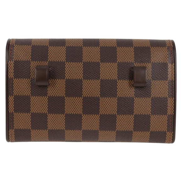LOUIS VUITTON Damier Ebene Pochette Florentine Waist Bag N51856 LV Auth 131472V
